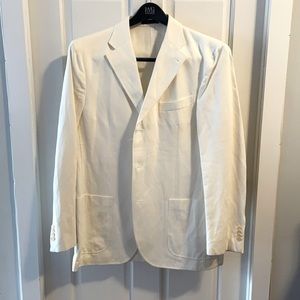 Men’s Faconnable White 3 Button Blazer